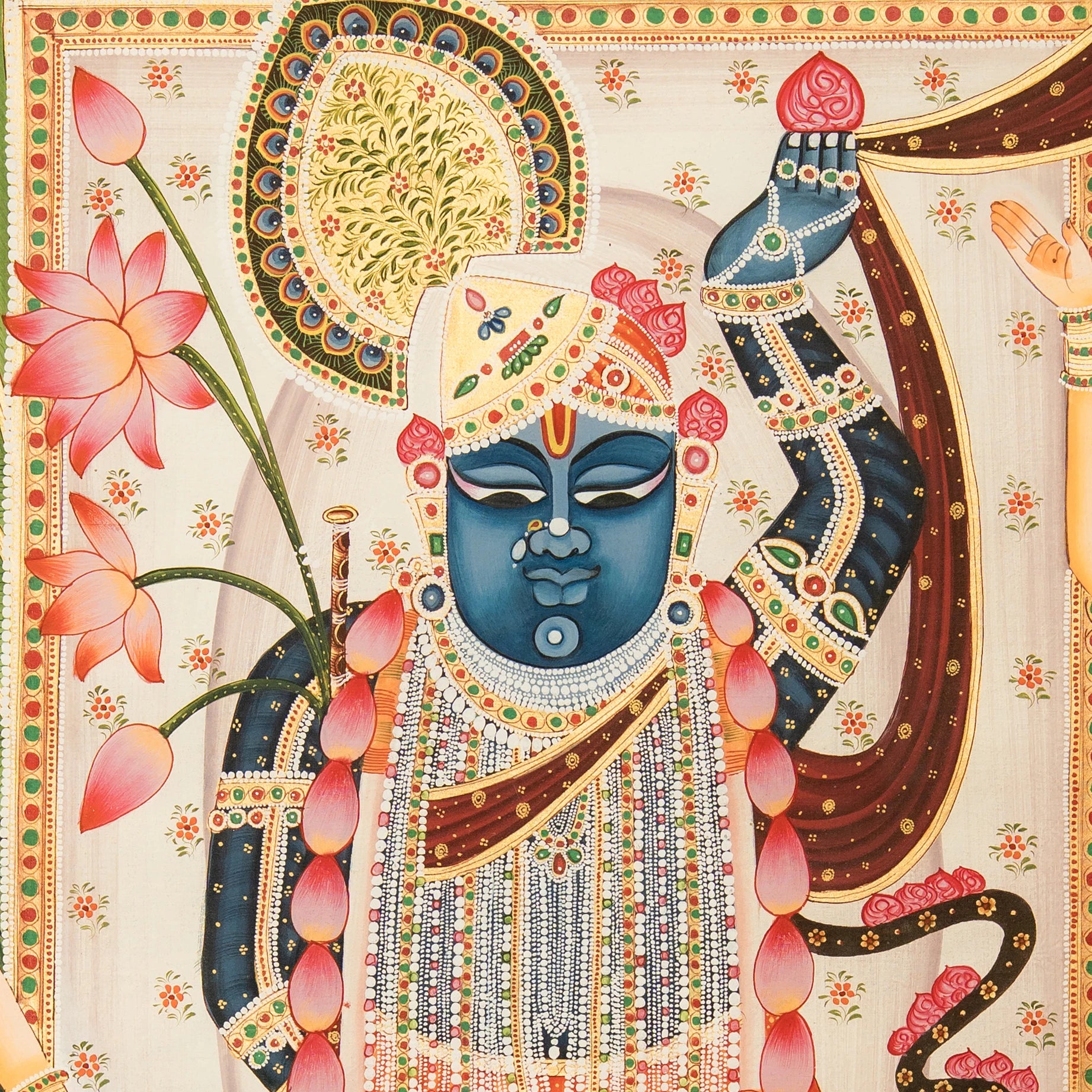 Sharad Poornima Pichwai Handmade Painting