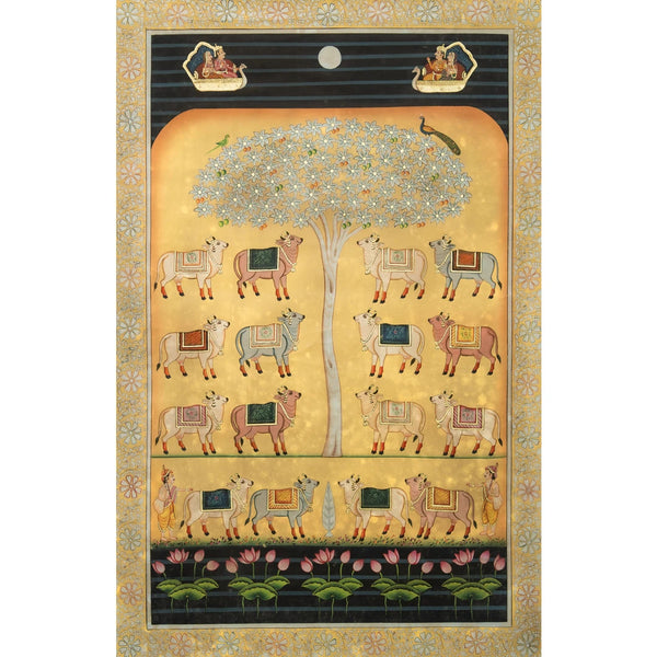 Gopashtami | Festival of Cows Pichwai Handmade Painting (6)