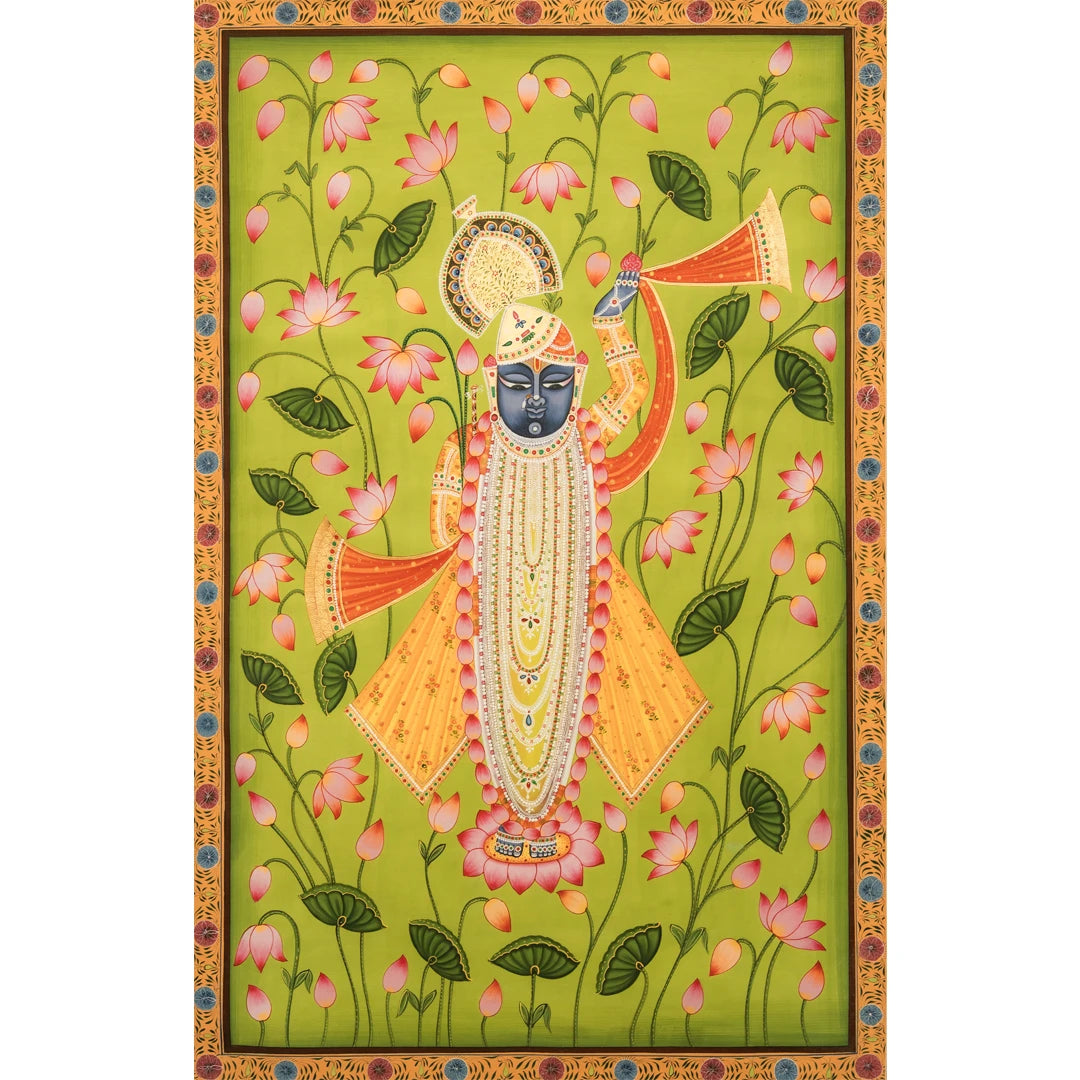 Shrinath ji Chappan Bhog Swaroop Pichwai Handmade Painting (2)
