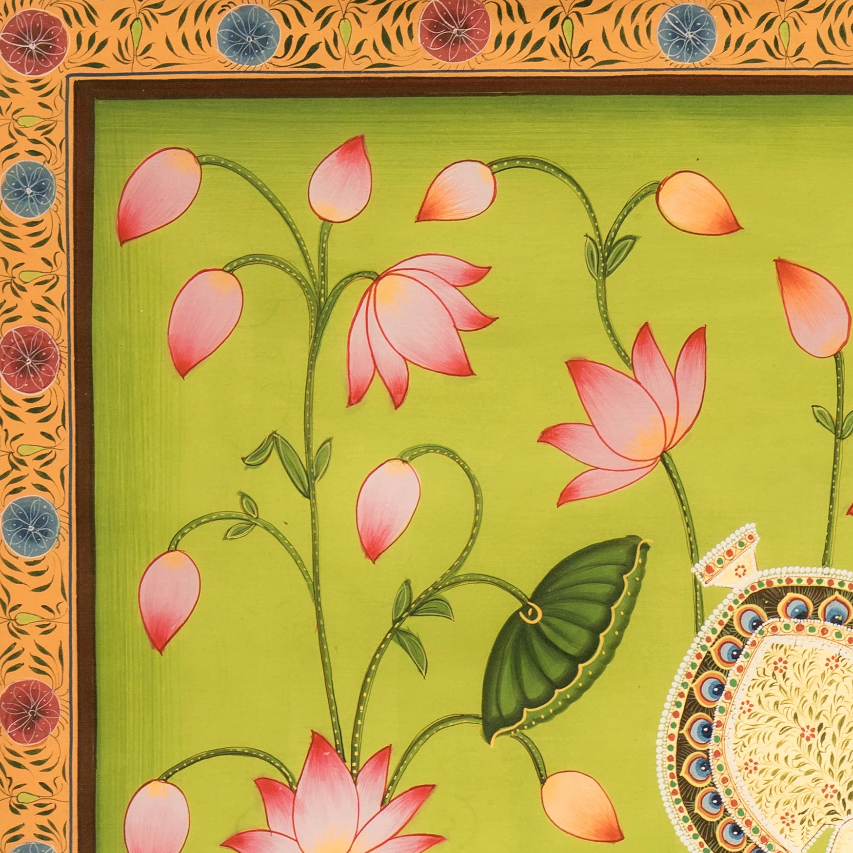 Shrinath ji Chappan Bhog Swaroop Pichwai Handmade Painting (2)