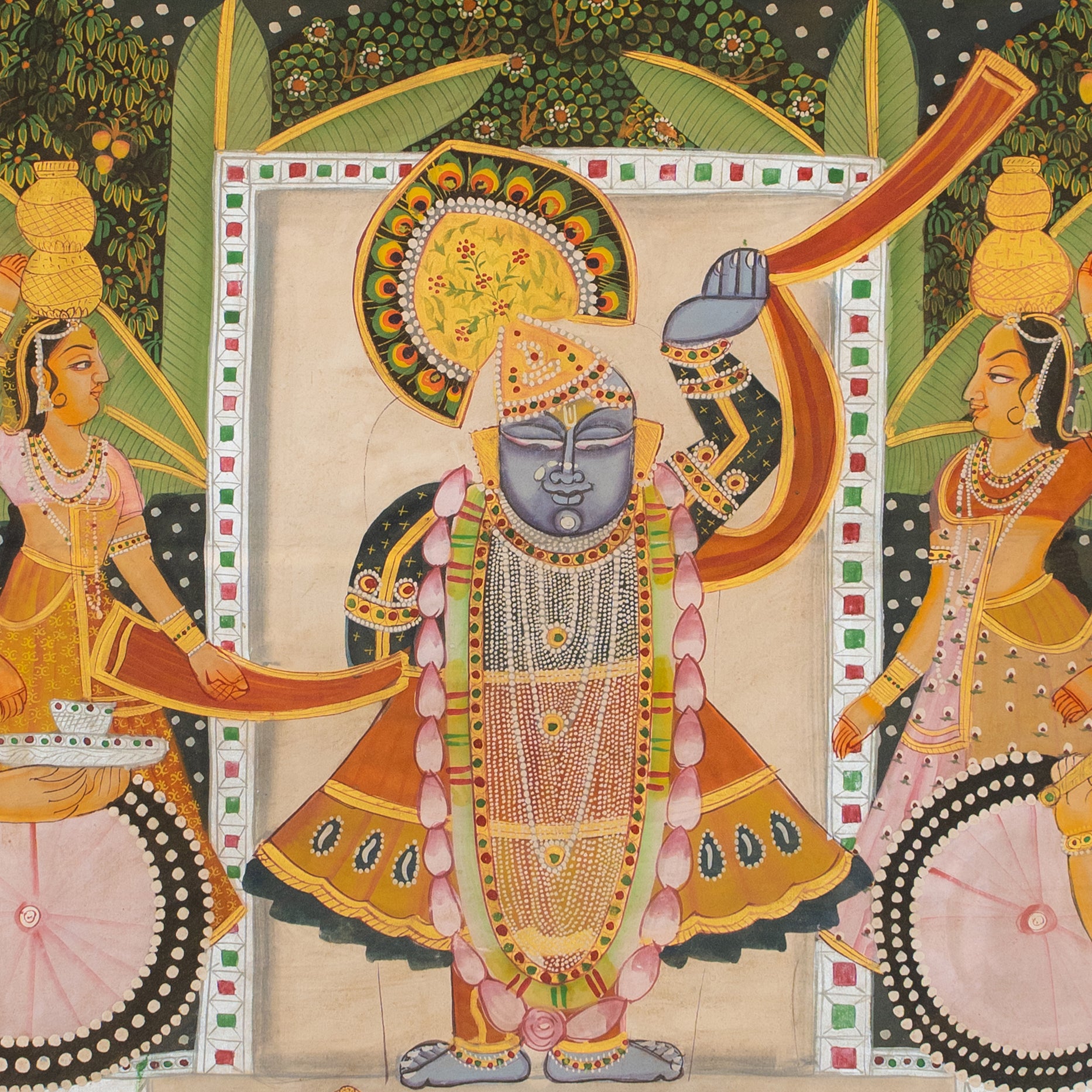 Shrinathji Darshan Pichwai Handmade Painting For Home Wall Decor