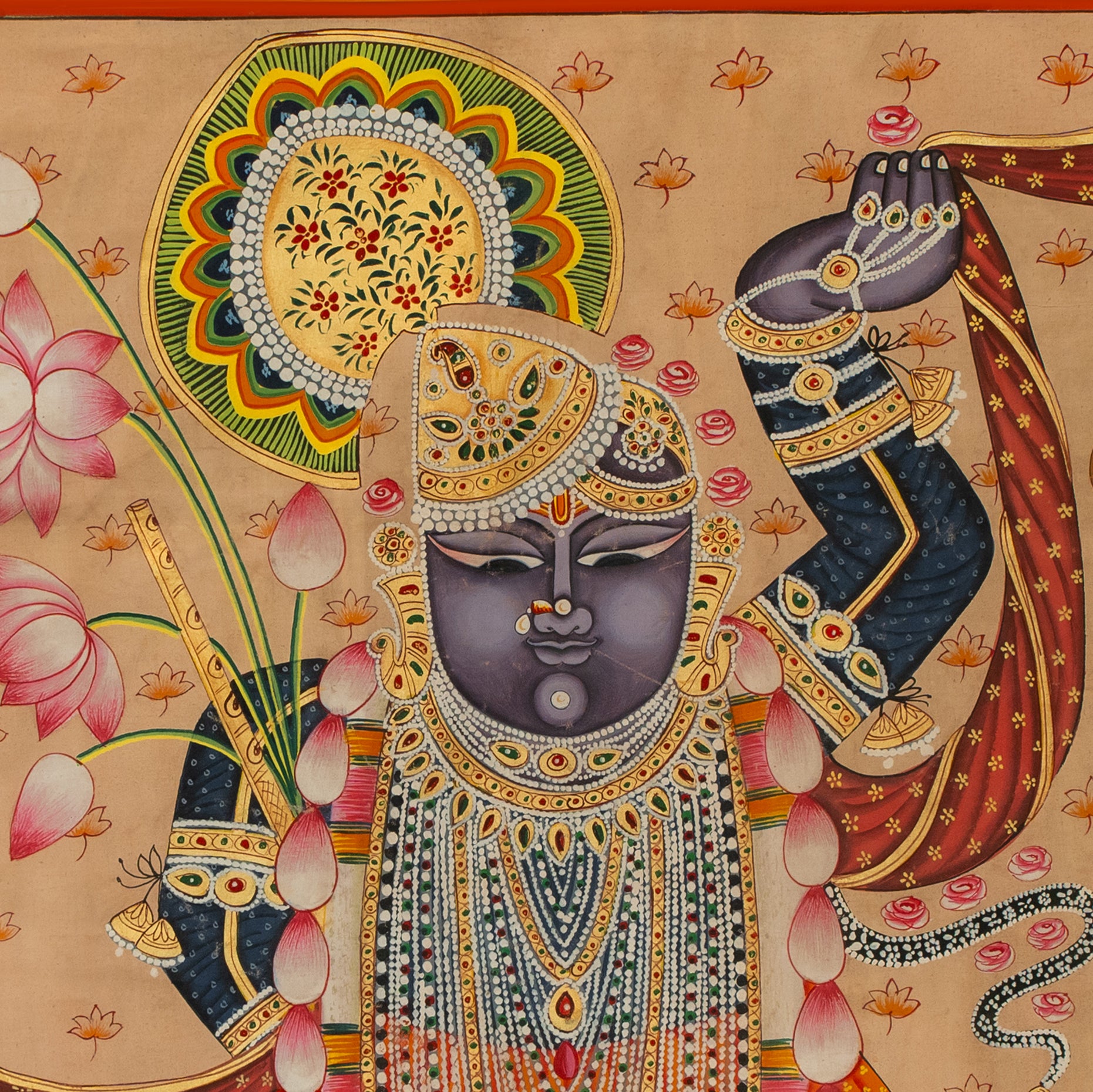 Gopashtami Rajbogh Swaroop Handmade Painting For Home Wall Decor