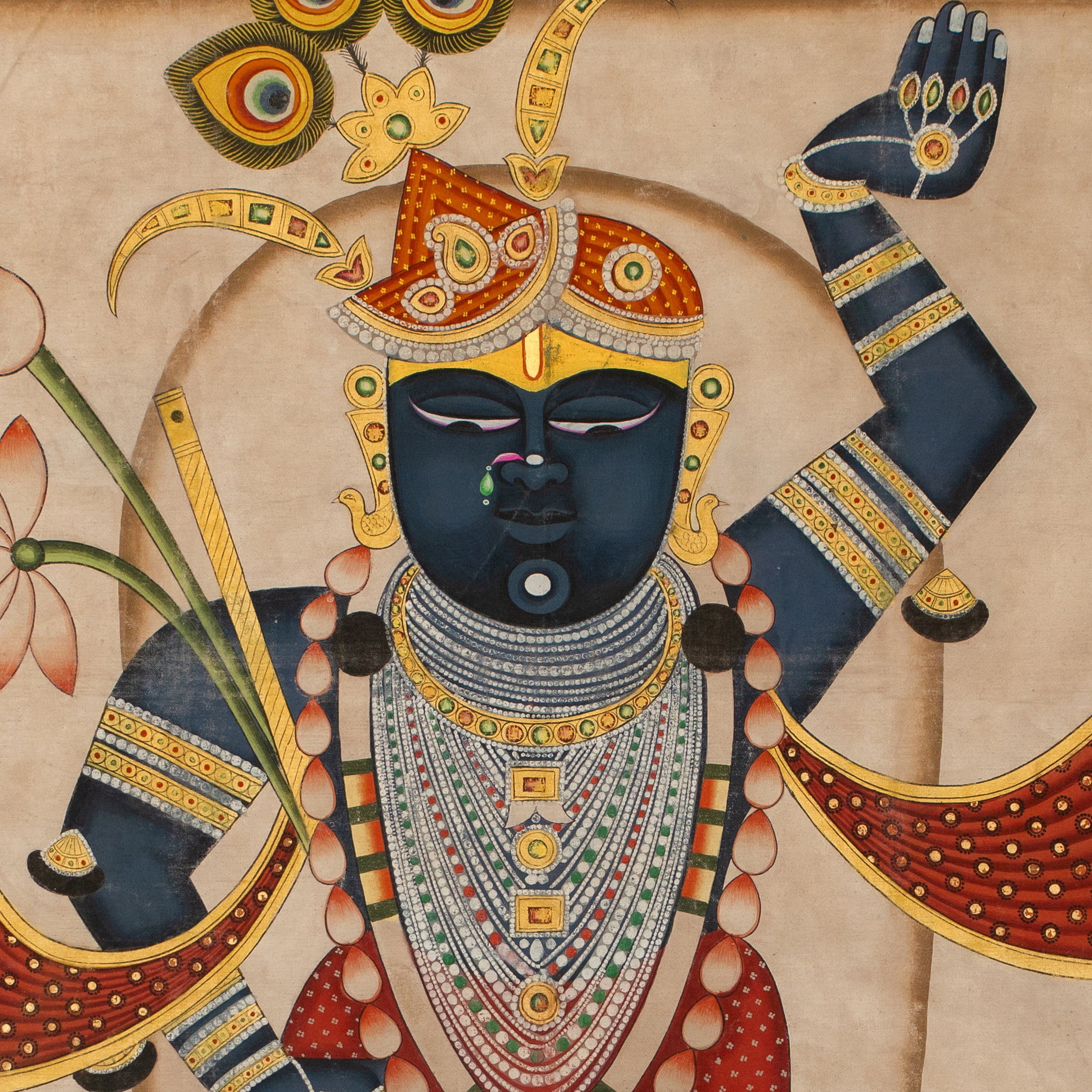 Exclusive Shri Malkhach Tipara Swaroop Painting For Home Wall Decor