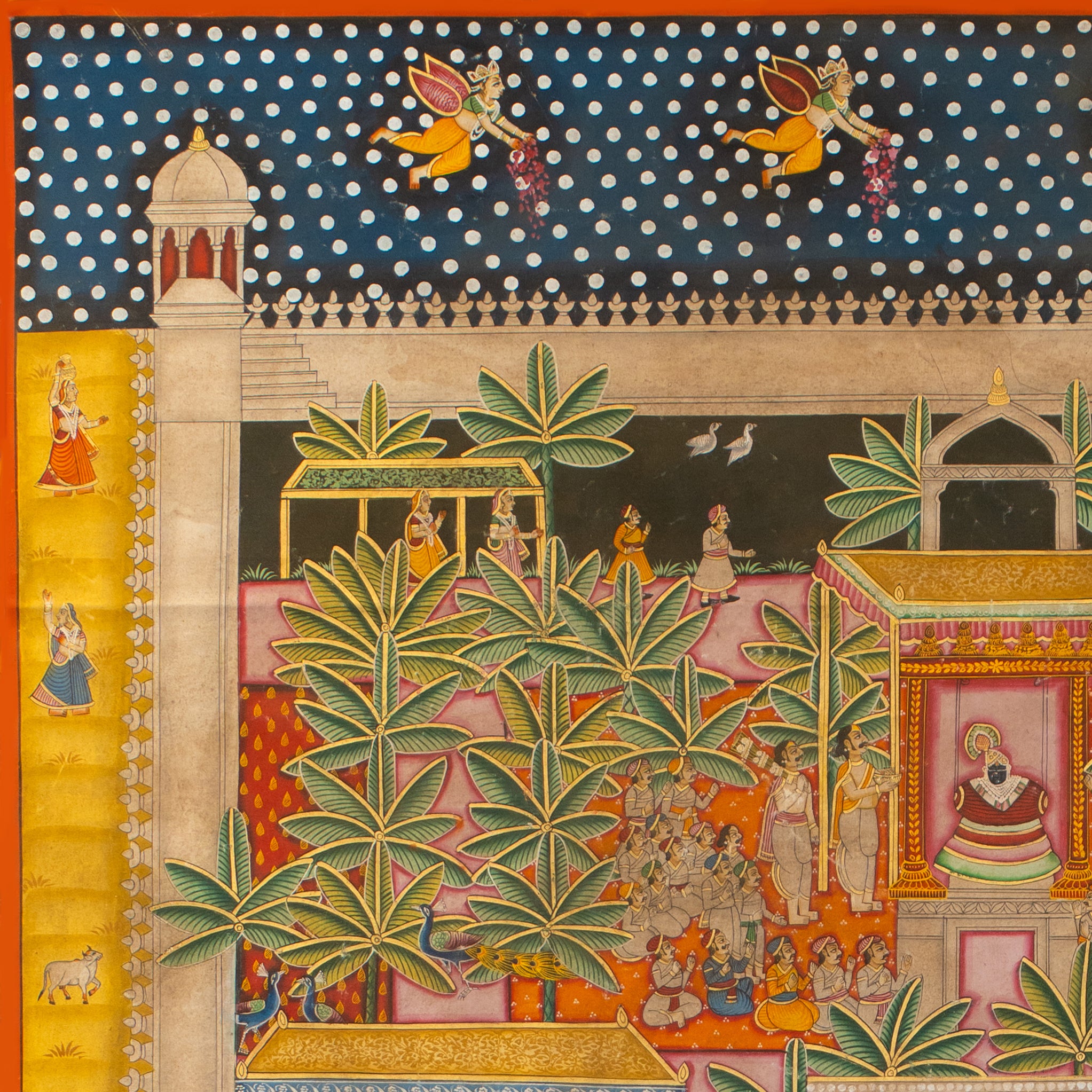 Lal Bagh Utsav Handmade Pichwai Painting For Home Wall Decor