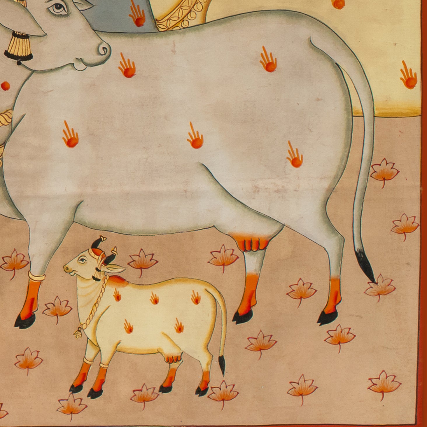 Gopashtami Rajbogh Swaroop Handmade Painting For Home Wall Decor