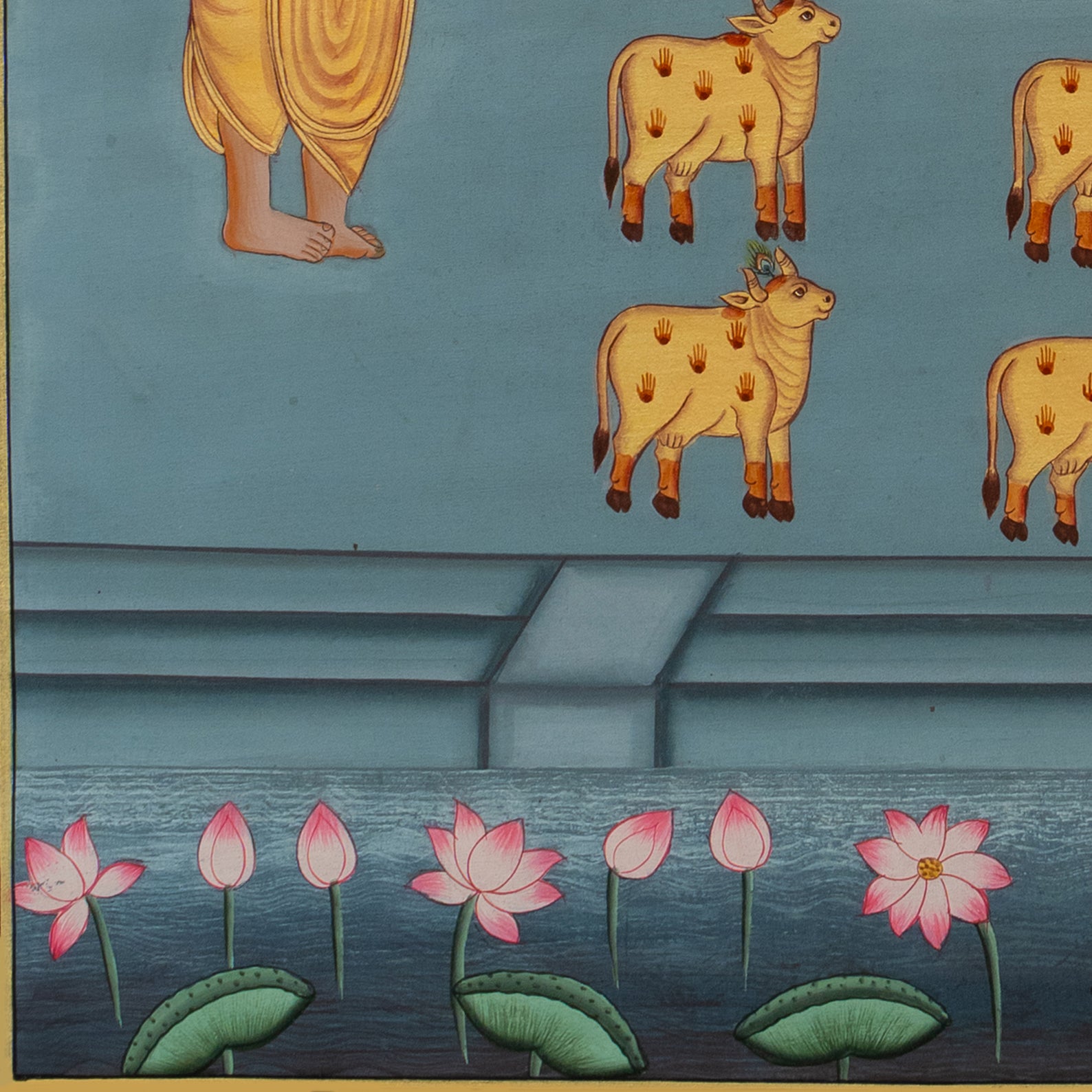 Shrinath ji Rajbhog Swaroop Handmade Painting For Home Wall Decor