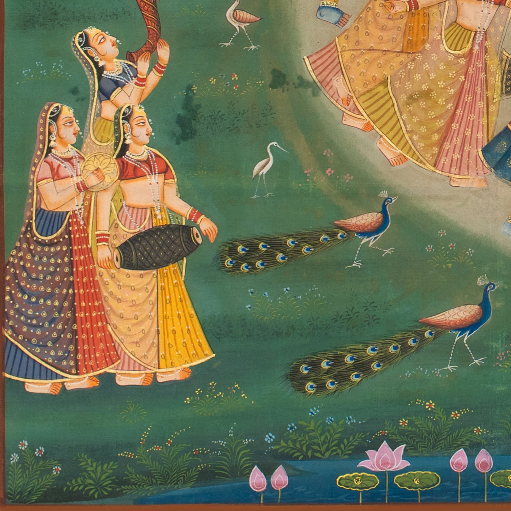 Shri Krishna Maha Raasleela Handmade Painting For Home Wall Decor