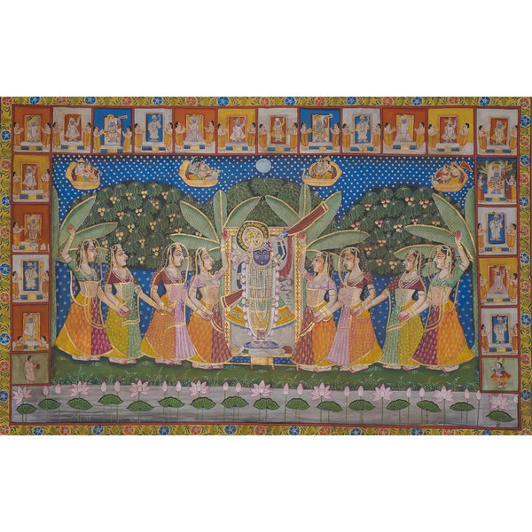 The Eternal Devotion Pichwai Handmade Painting For Home Wall Decor