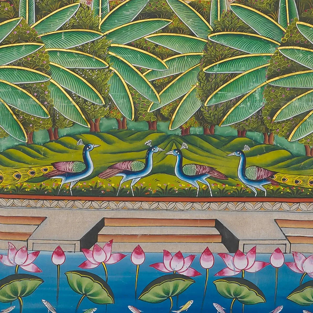 Raas Leela Pichwai Handmade Painting For Home Wall Decor