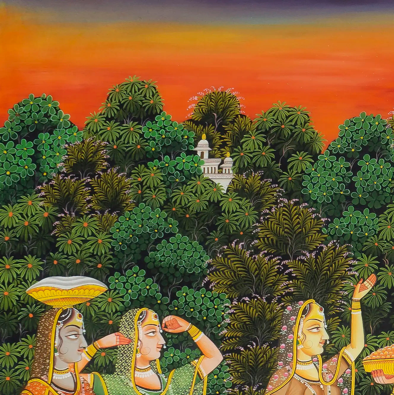 The Ultimate Union of Radha and Krishna Pichwai Handmade Painting For Home Wall Decor