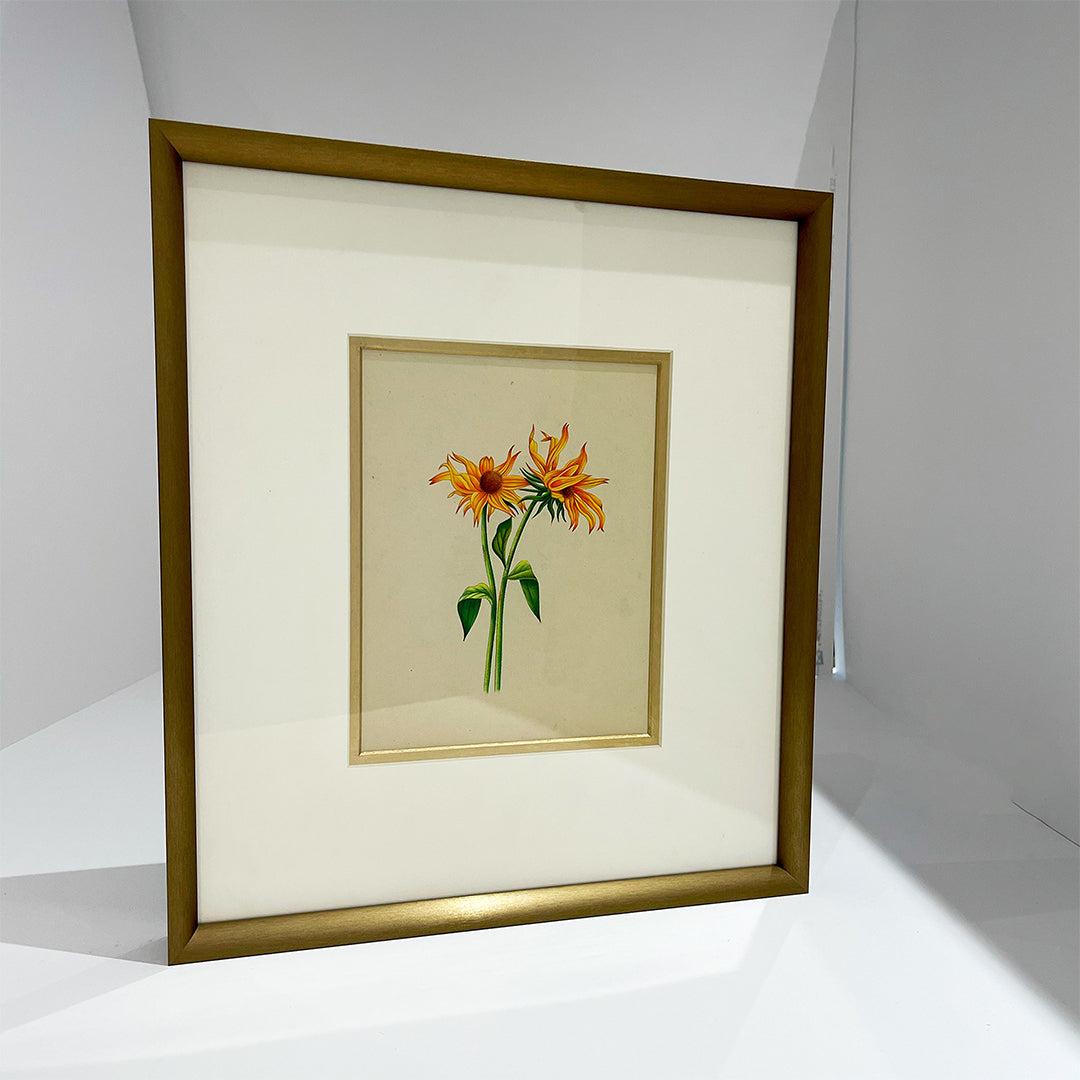 Sunflower Metal Framed Floral Artwork Painting 2