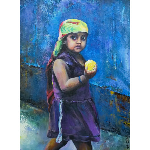 The Child with laado Handmade Painting For Home Wall Decor