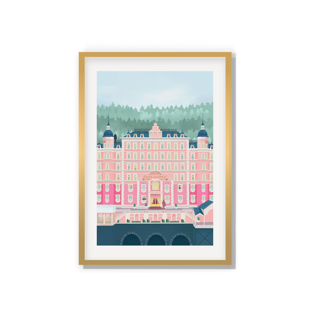The Grand Budapest Hotel Petra Lidze Painting Artwork For Home Wall Decor