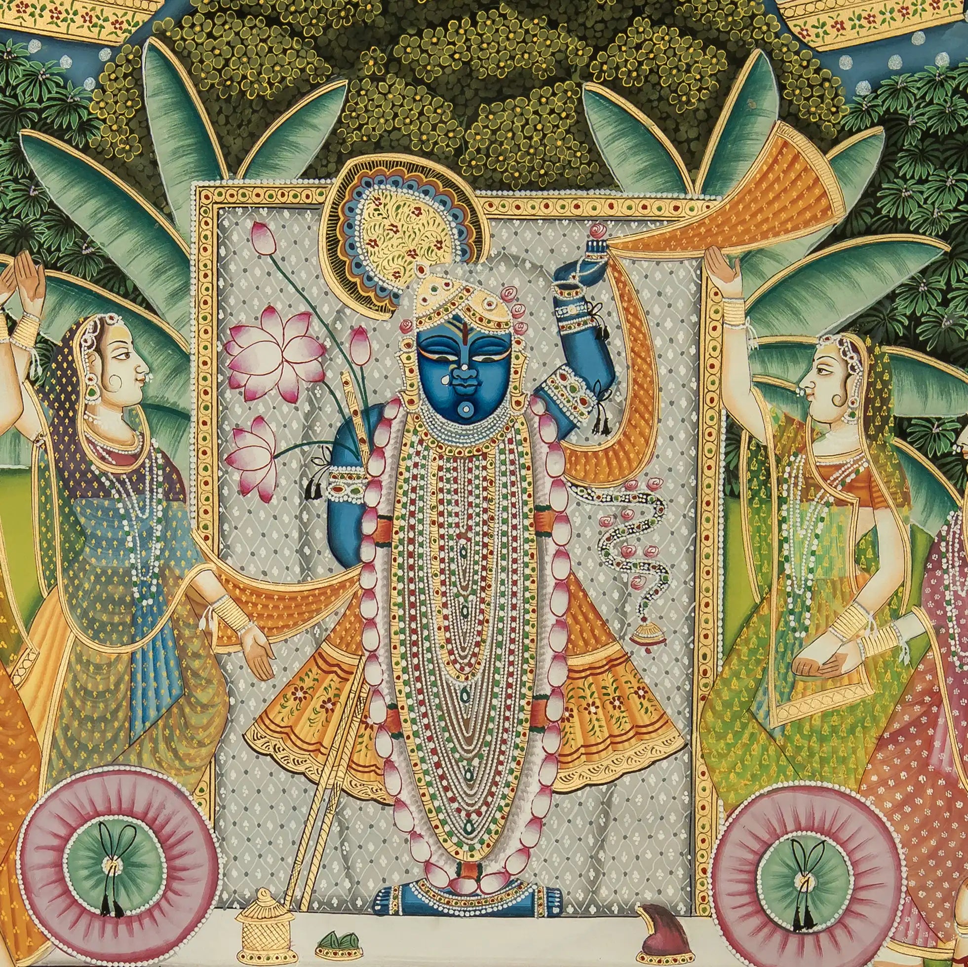 Sharad Purnima Handmade Pichwai Painting