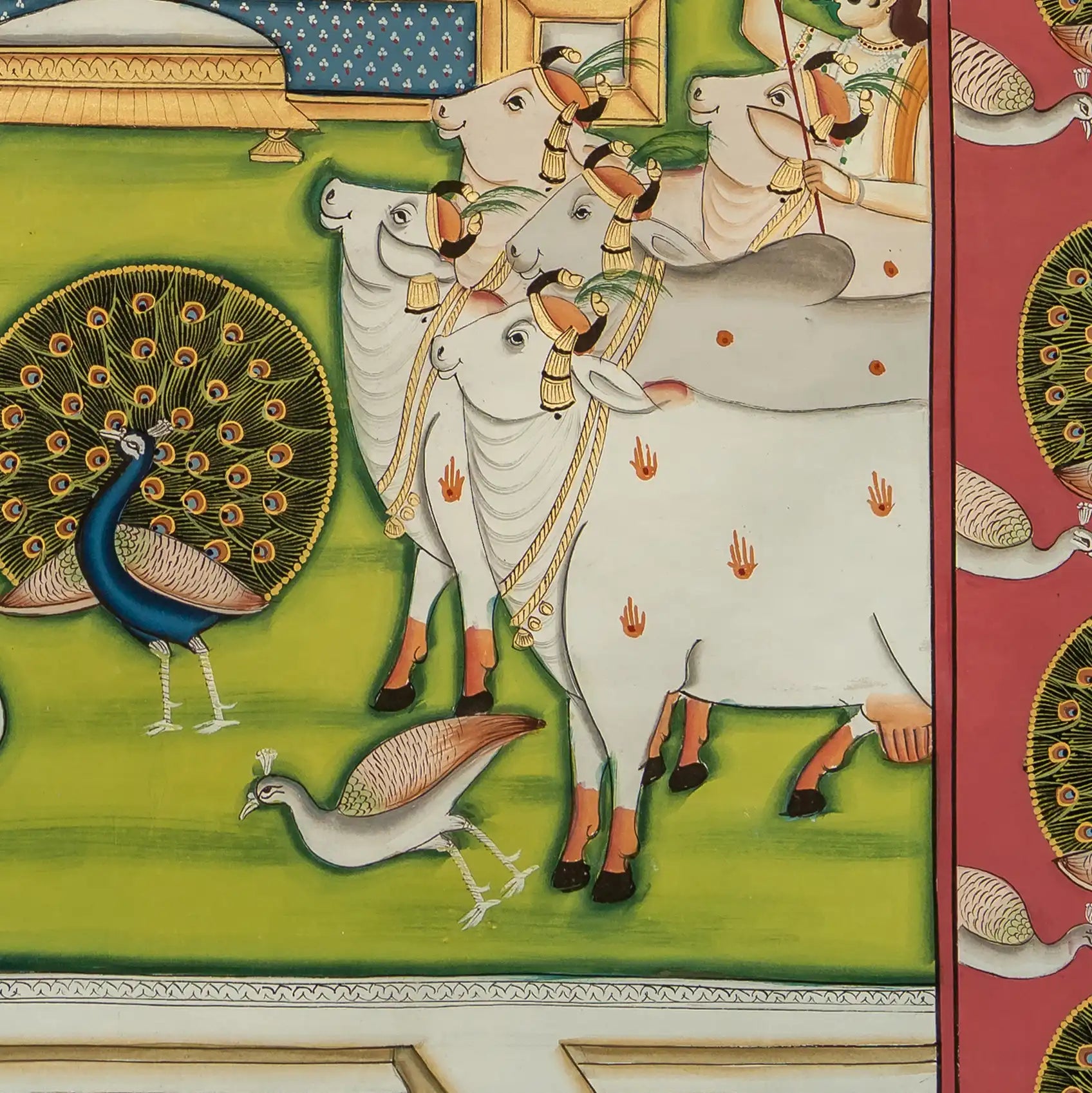 Sharad Purnima Handmade Pichwai Painting