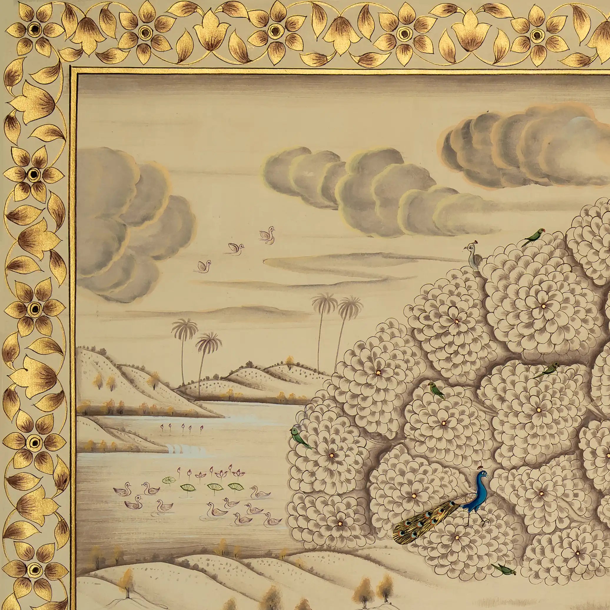 Auric Tree of Life Handmade Pichwai Painting