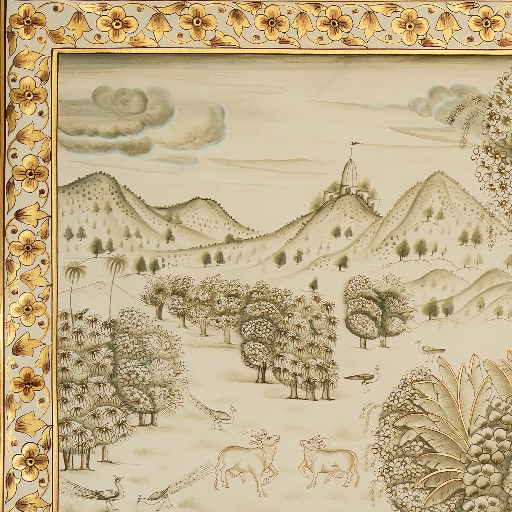 Radha Krishna Leela Handmade Pichwai Painting