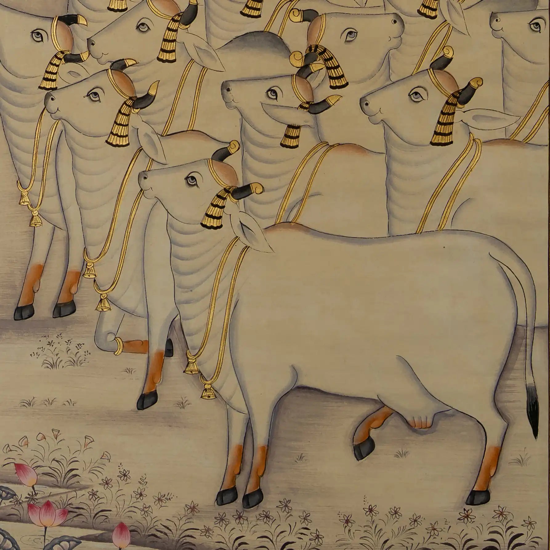 Radha Krishna Leela Handmade Pichwai Painting