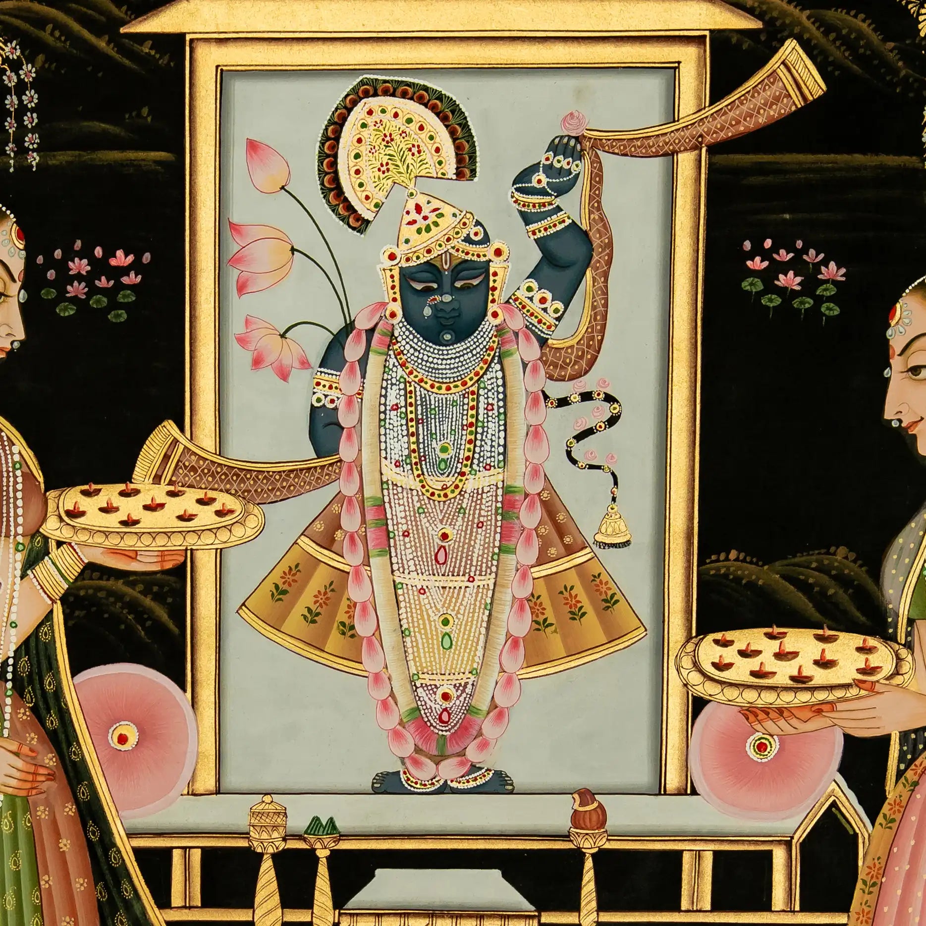 Shrinathji Rajbhog Swaroop Handmade Pichwai Painting