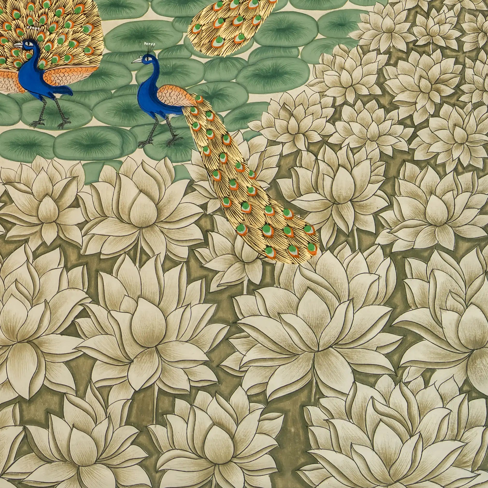 Exclusive Real Gold leaf Shri Radha Krishna Leela Handmade Pichwai Painting