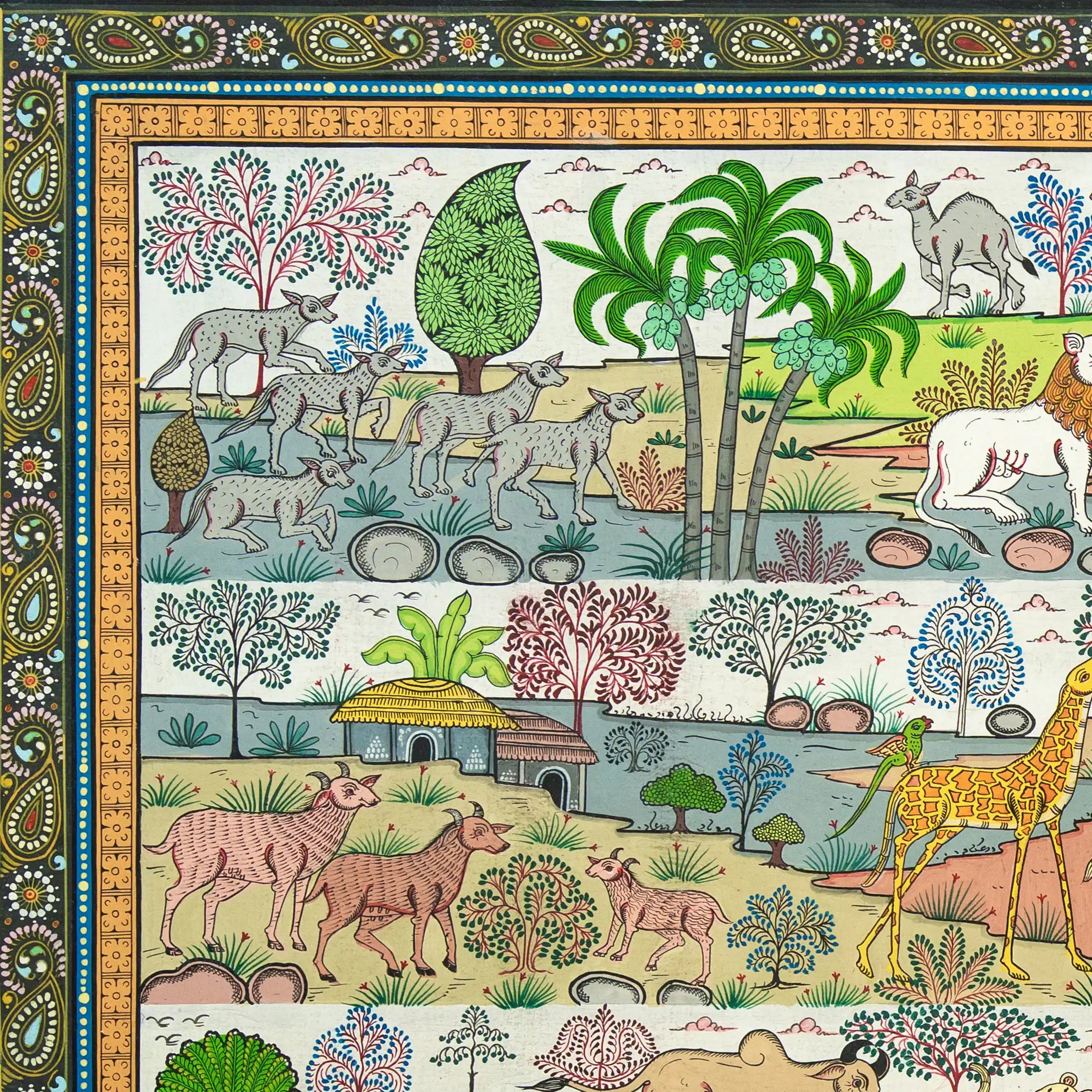 Jungle Symphony Handmade Pattachitra Painting