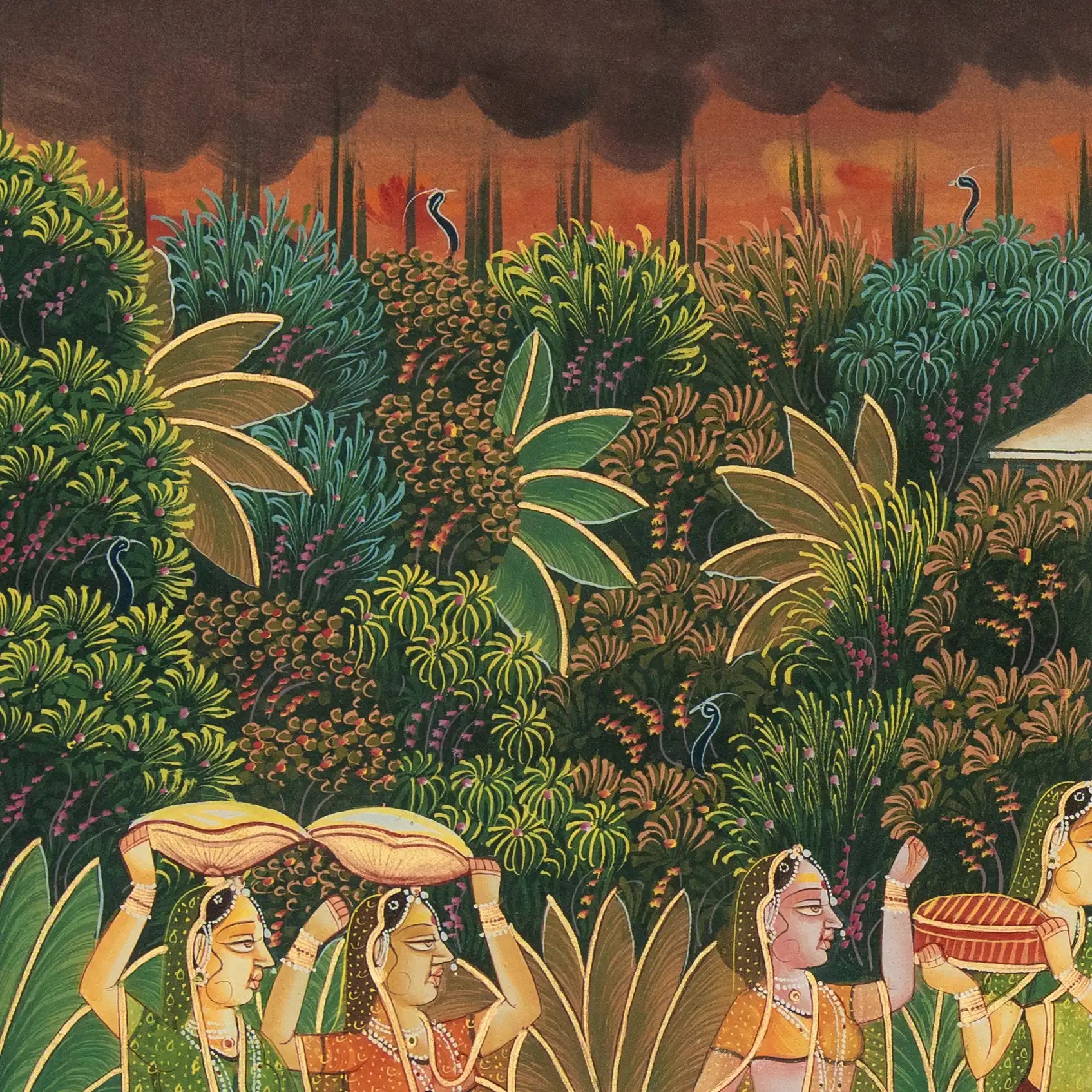 Radha Krishna Anguthi Kunj Leela Handmade Pichwai Painting