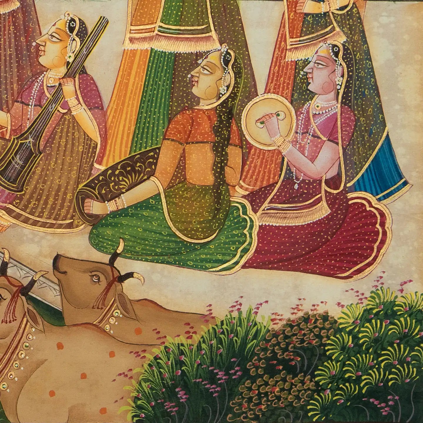 Radha Krishna Anguthi Kunj Leela Handmade Pichwai Painting