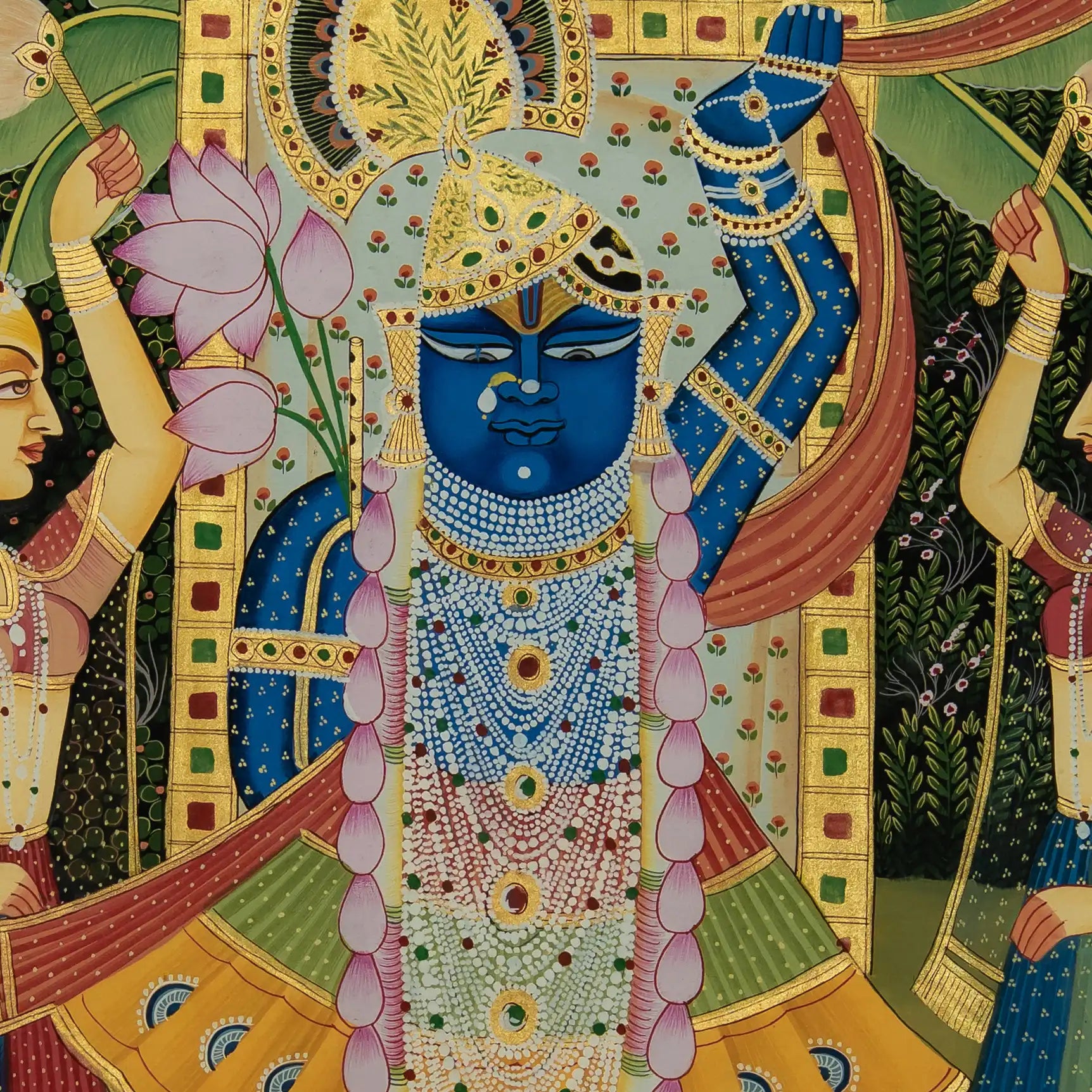 Shrinath Krishna ji Raj Bhog Swaroop Handmade Pichwai Painting
