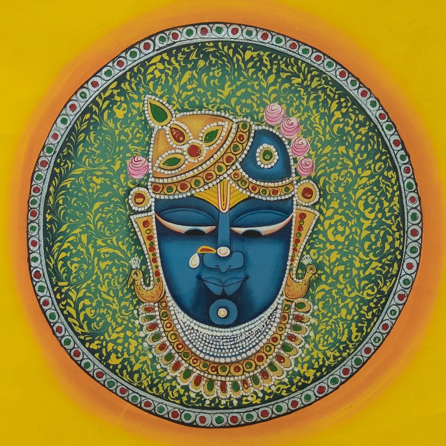 Shrinath ji Mukharvind Handmade Pichwai Painting