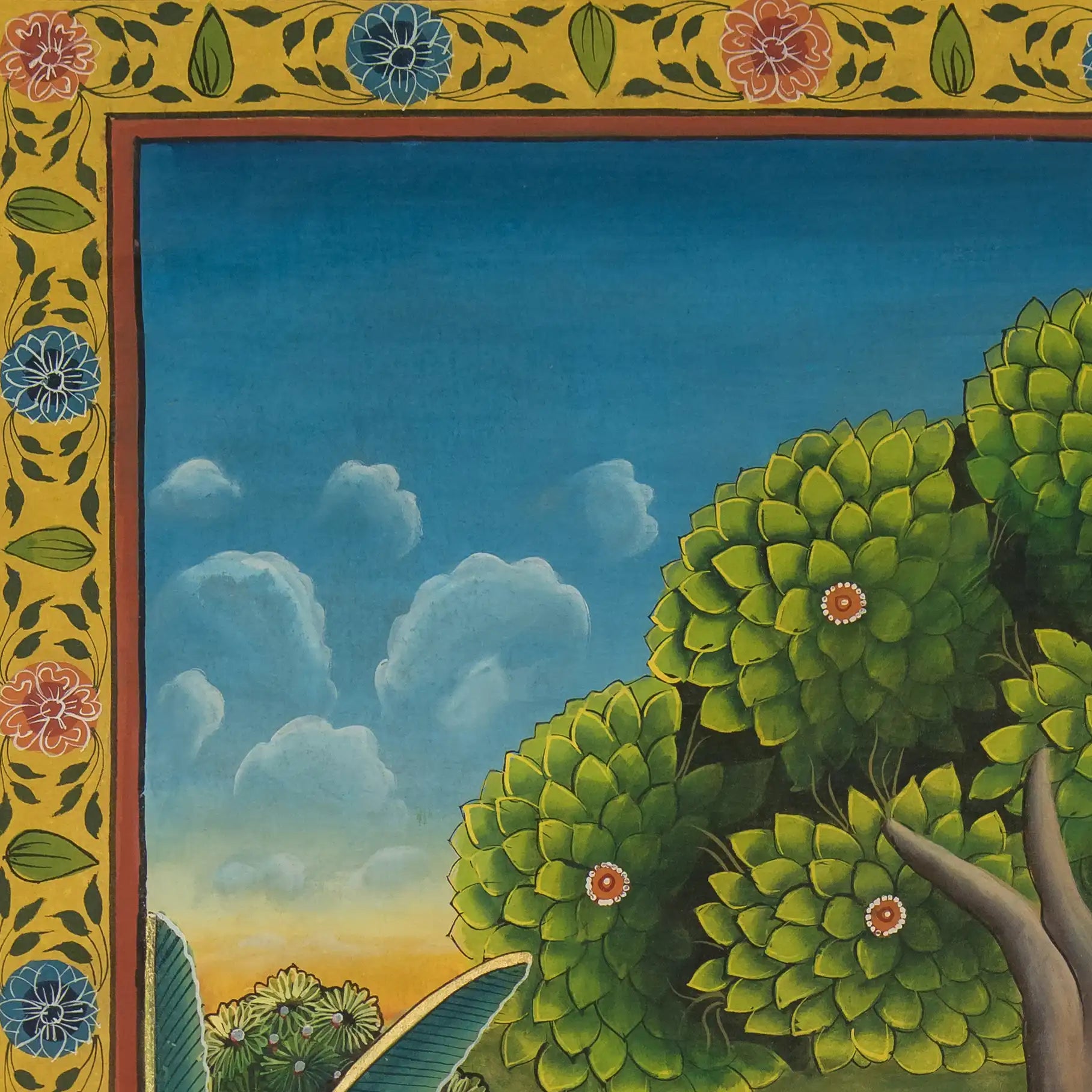 Shrinath ji Raj Bhog Swaroop Handmade Pichwai Painting