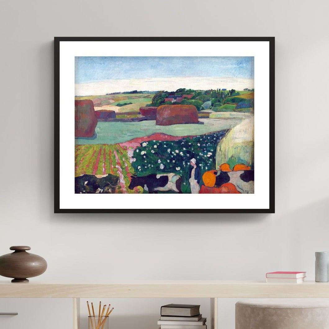 paul gauguin paining - Haystacks in Brittany 1