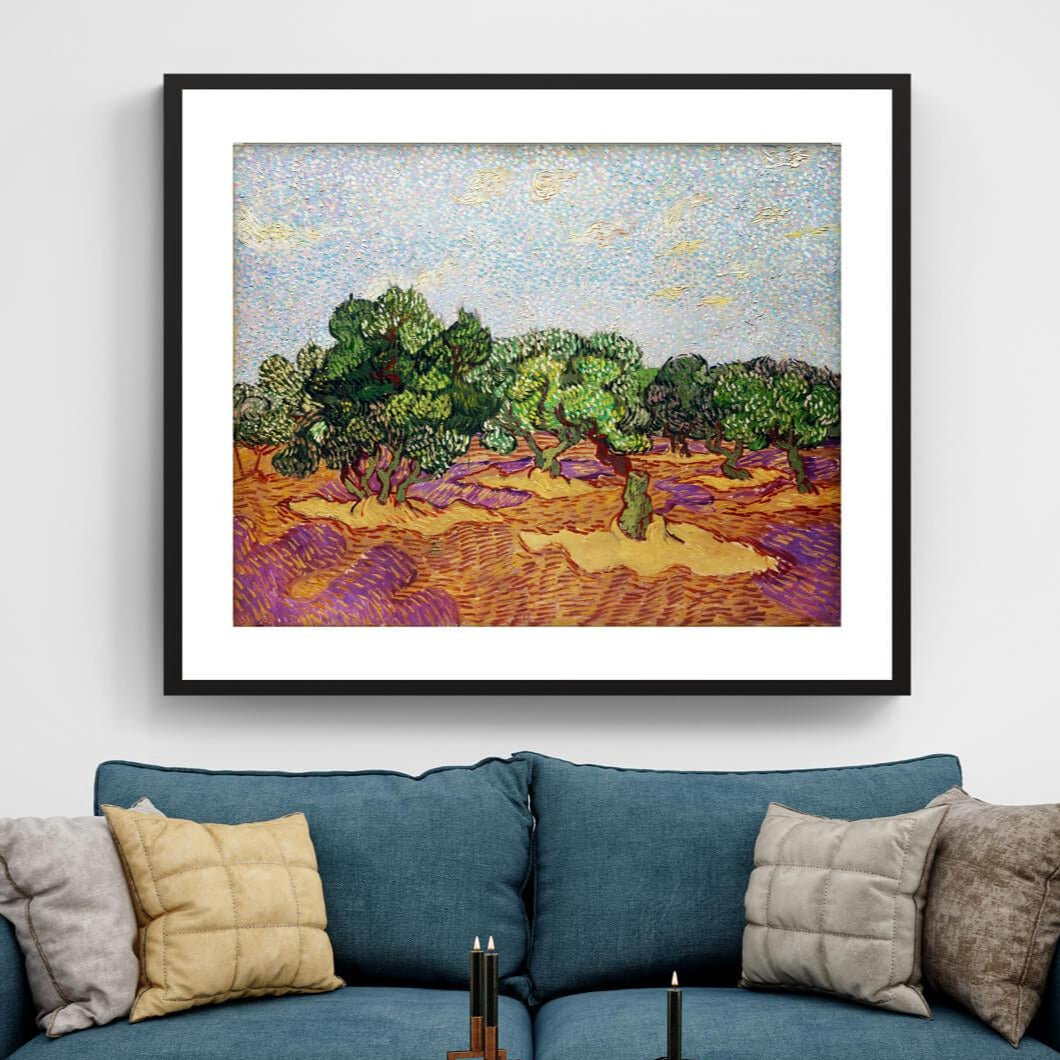 Olive Trees Vincent Van Gogh Painting