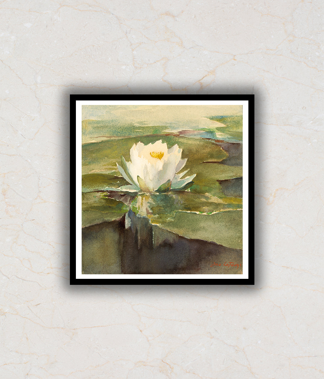 Lotus Painting by John La farge