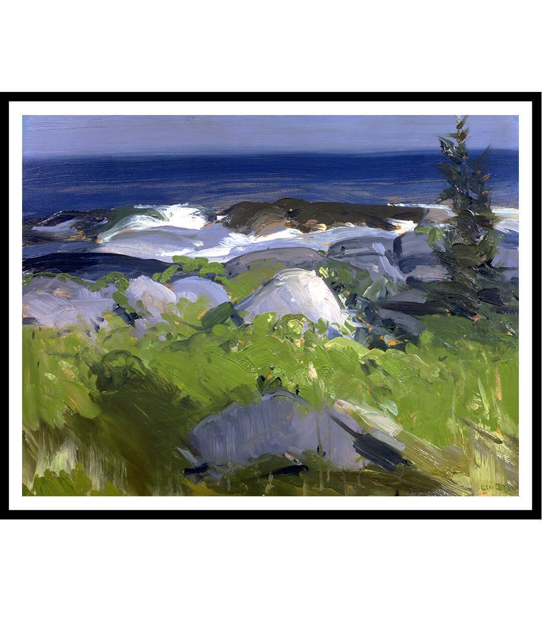 Vine Clad Shore‰ۡÌÝÌÕMonhegan Island By George Bellows Landscape Painting