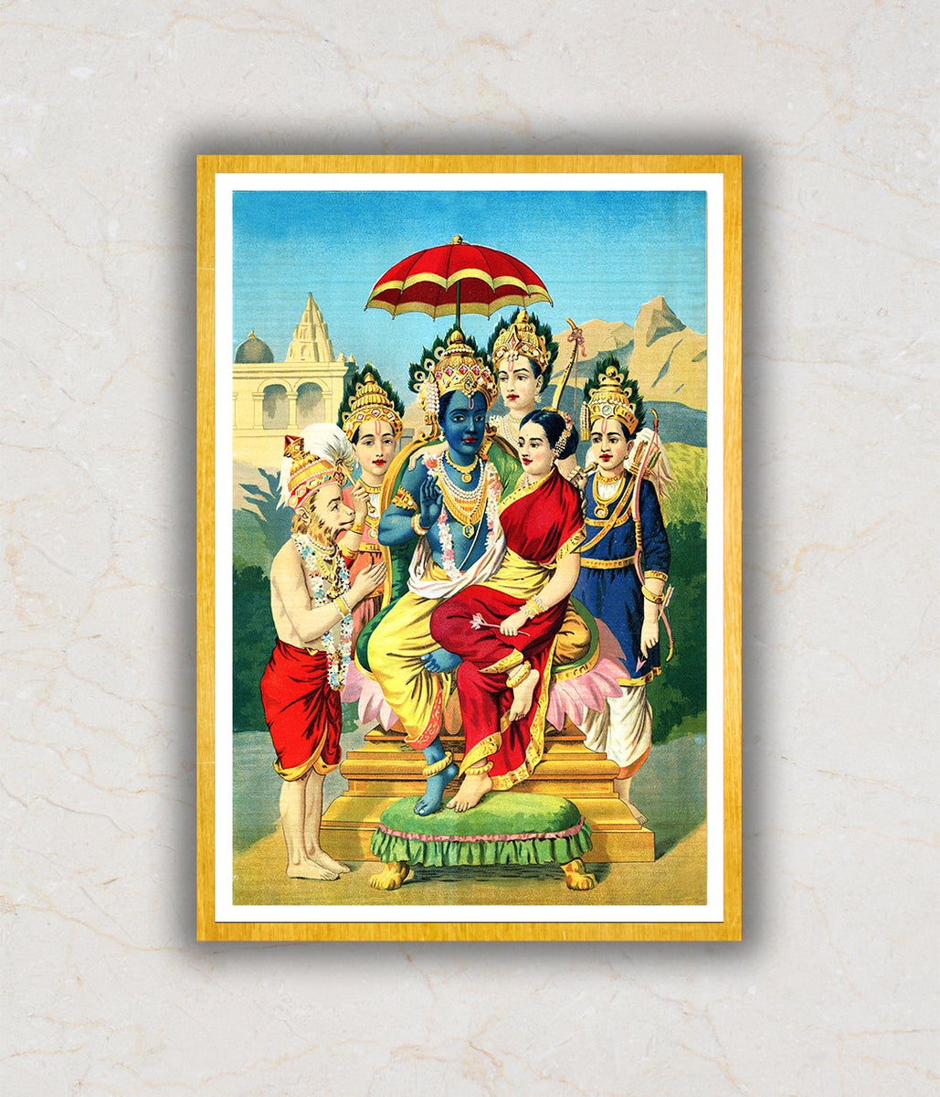 Ramapanchayan, Raja Ravi Varma Artwork Painting For Home Wall Art DŽco ...