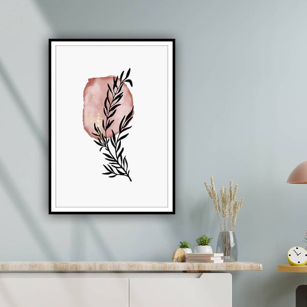 Silhouette Abstract Floral Painting