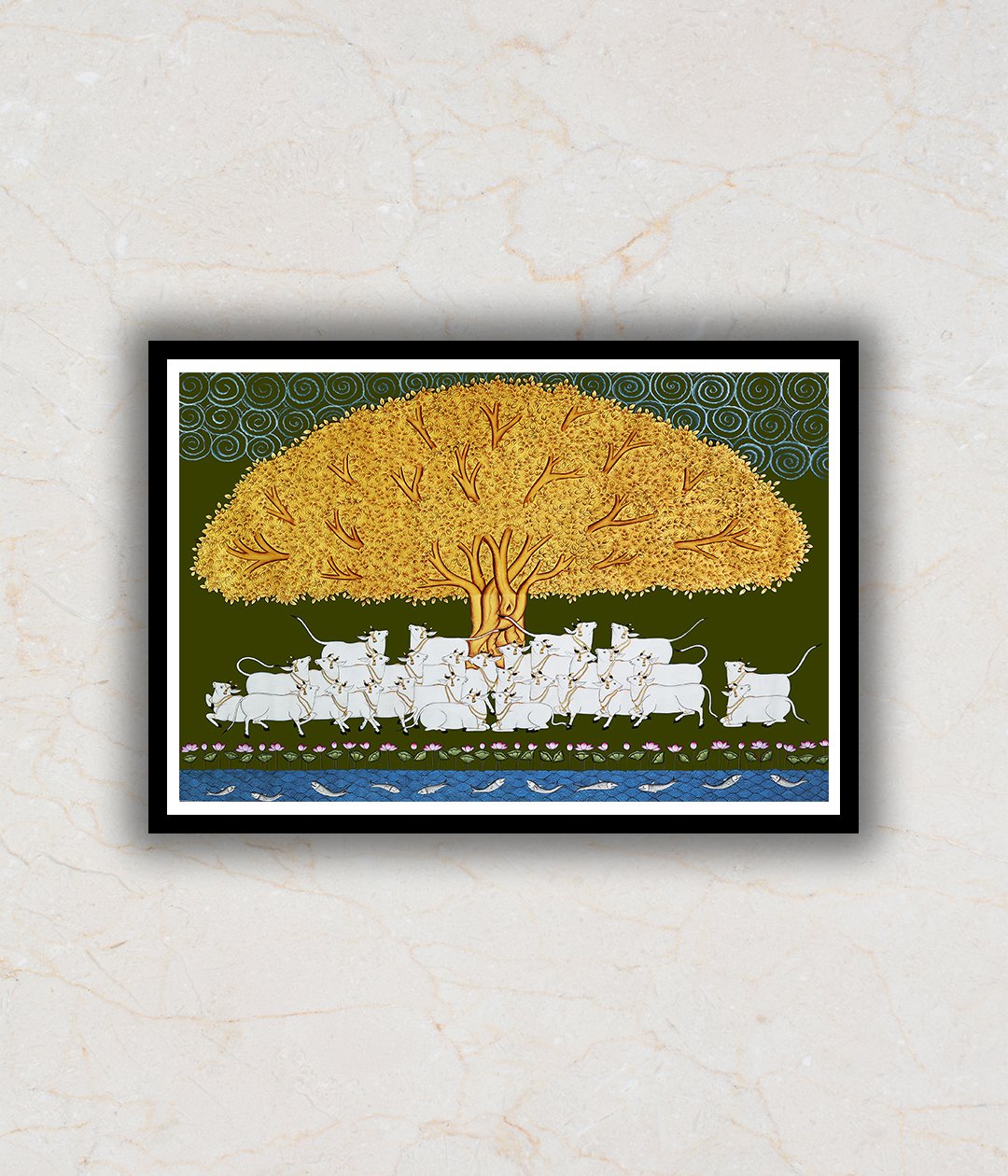 Tree of Life Pichwai Phad Art Painting For Home Wall Art Decor