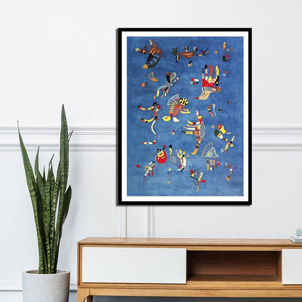Blue Sky Modern Abstract Painting Artwork For Home Wall Decor by Wassily Kandinsky