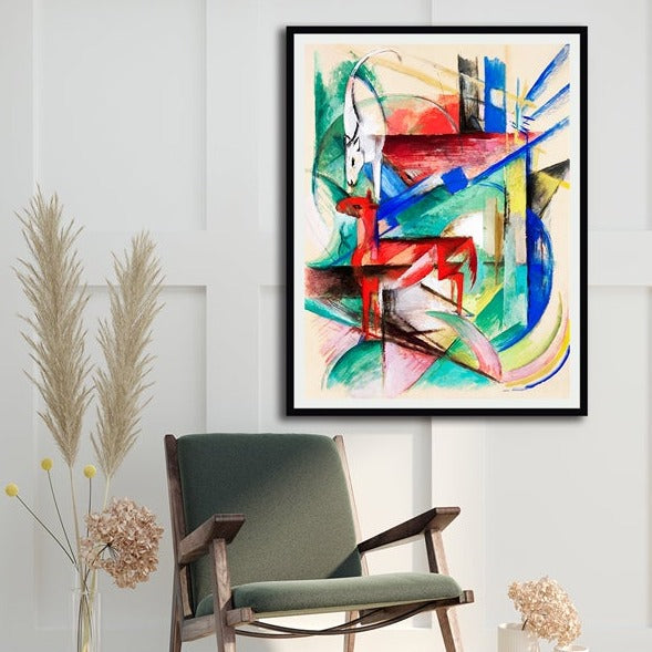 Composition of Animals Modern Abstract Painting Artwork For Home Wall DŽcor