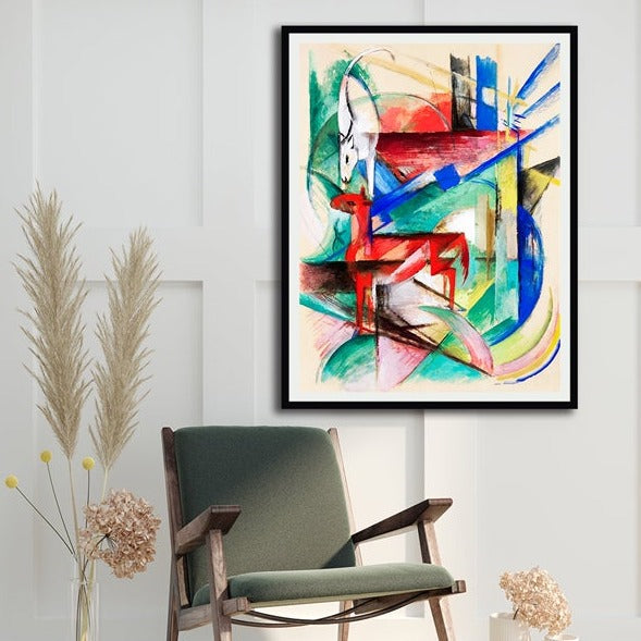 Composition of Animals Modern Abstract Painting Artwork For Home Wall D•À__cor