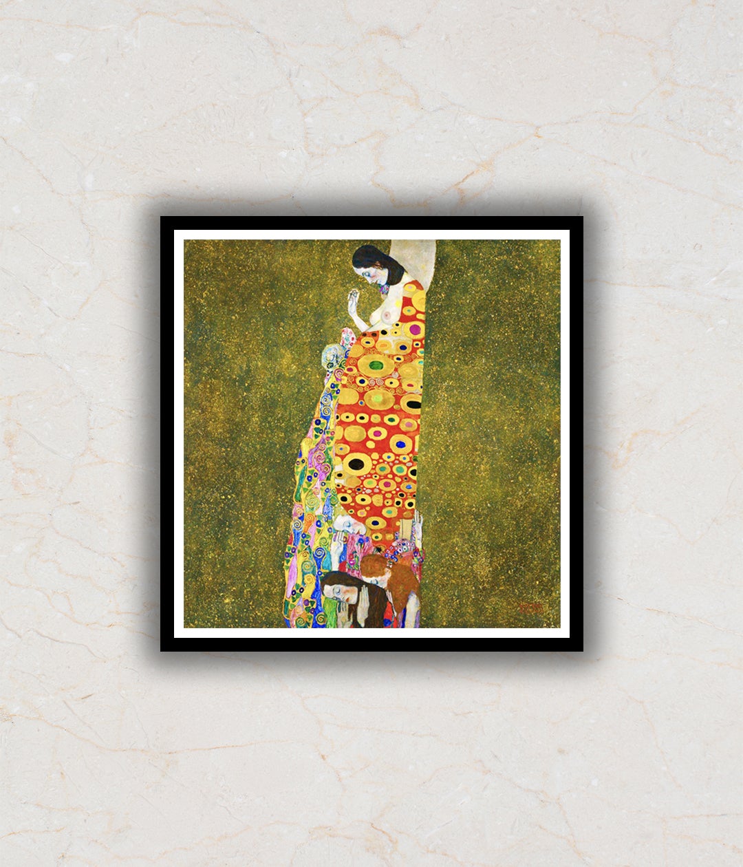 Hope By Gustav Klimt Modern Abstract Painting Artwork For Home Wall DŽcor