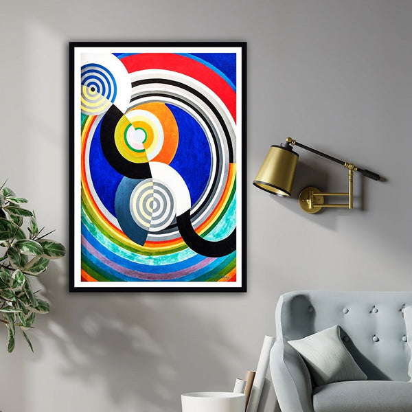 Rhythm Modern Abstract Painting Artwork For Home Wall D�_cor by Robert Delaunay 1