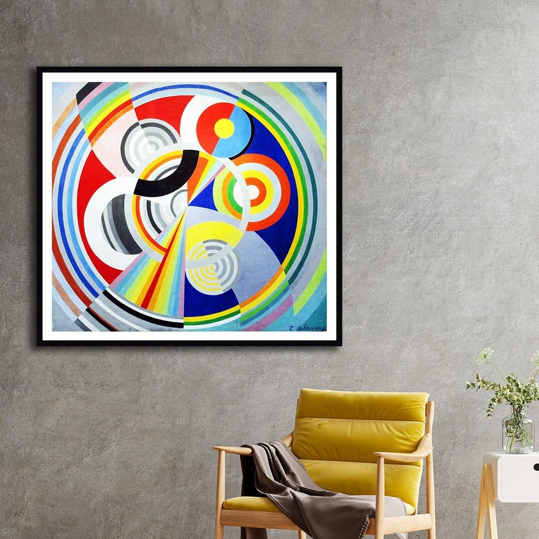 Rhythm Modern Abstract Painting Artwork For Home Wall DŽcor by Robert Delaunay 2
