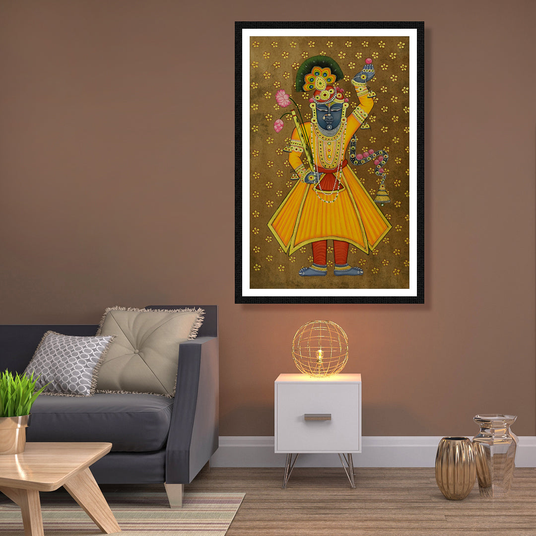 The Amber Radiance Pichwai Artwork Painting For Home Wall Decor