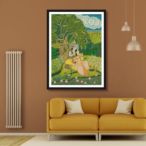 Landscaoe of Love Pichwai Artwork Painting For Home Wall Decor