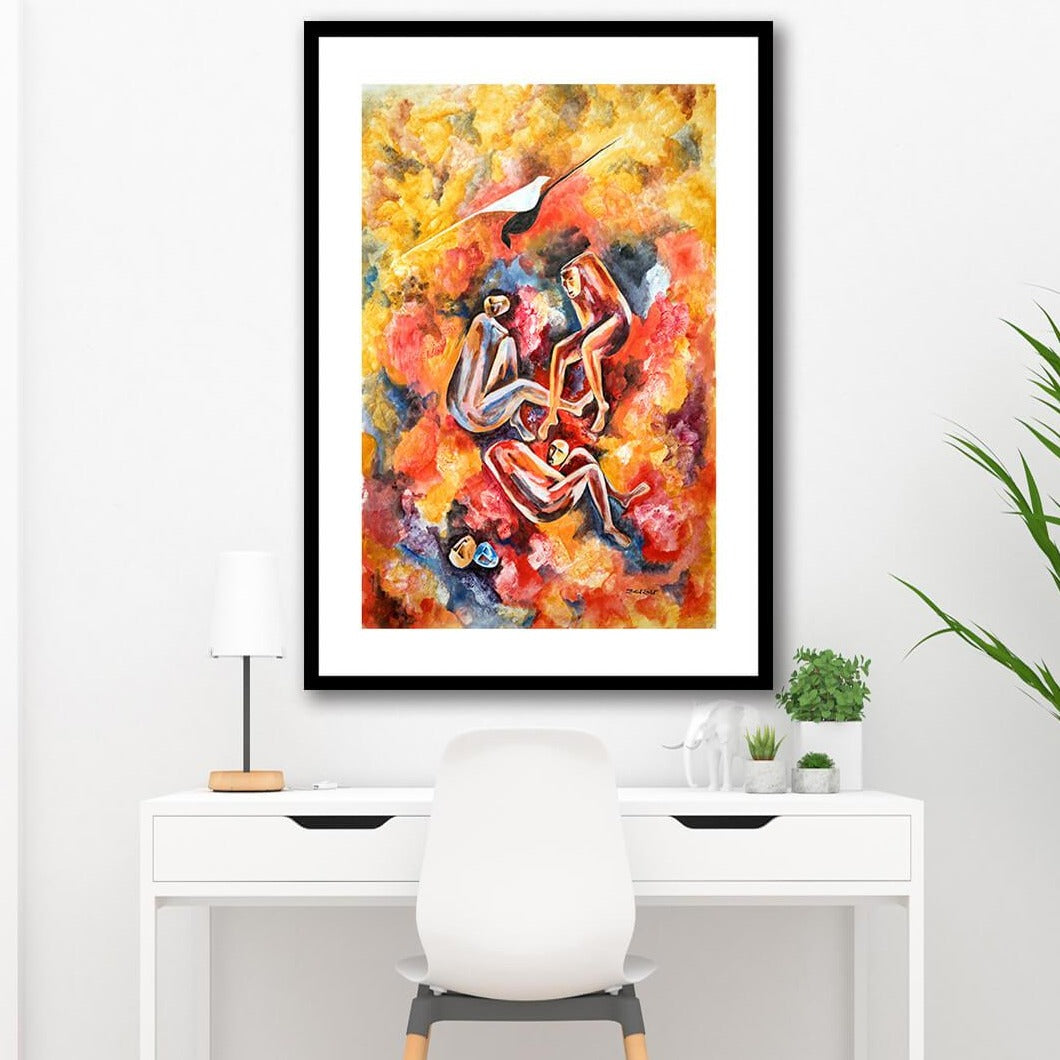Inferno Abstract Art Painting