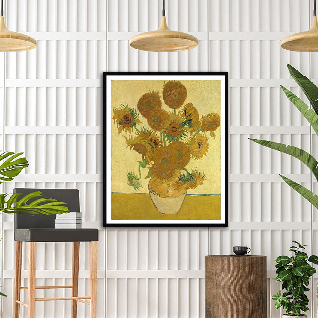 Sunflowers Artwork Painting For Home Wall Art D�_cor By Vincent Van Gogh