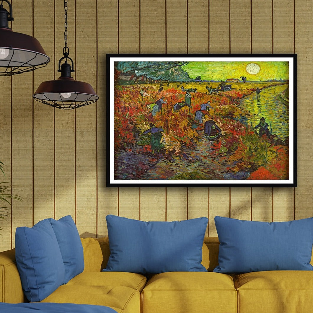 The Red Vineyard Artwork Painting For Home Wall Art D�_cor By Vincent Van Gogh