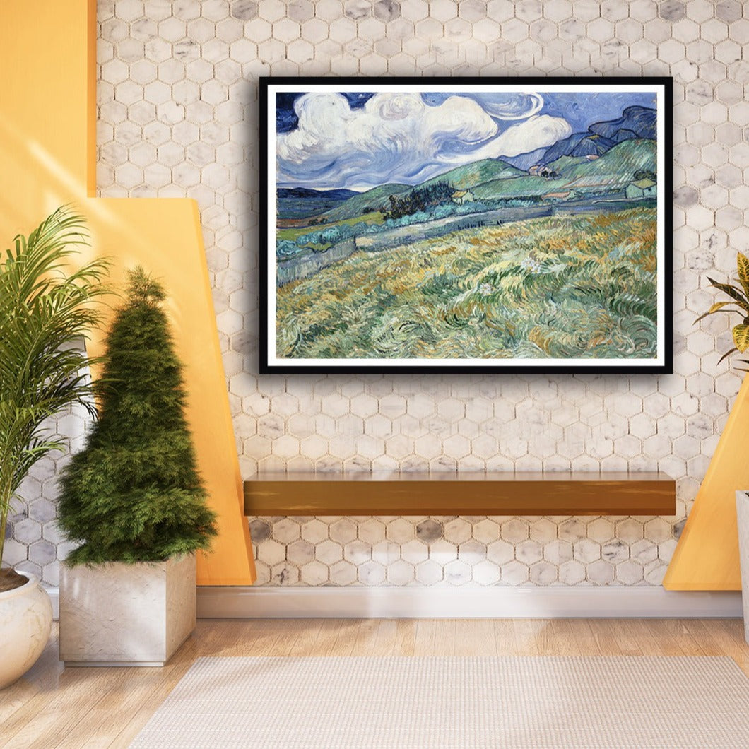 Landscape from Saint R�_my Artwork Painting For Home Wall Art D�_cor By Vincent Van Gogh
