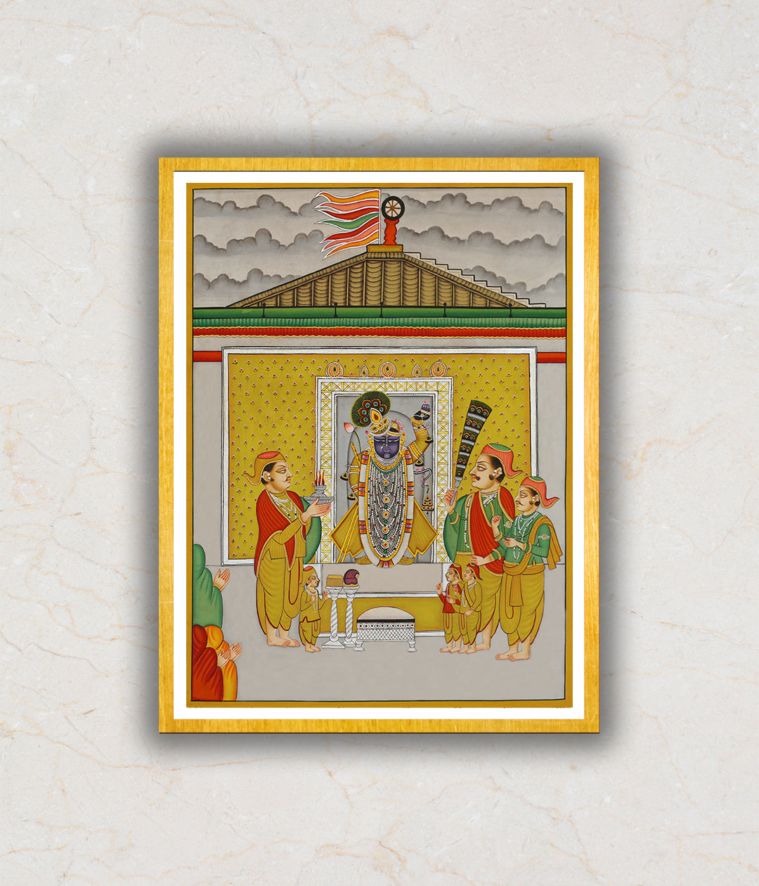 Shrinath ji Darshan Pichwai Art Painting For Home Wall Art Decor